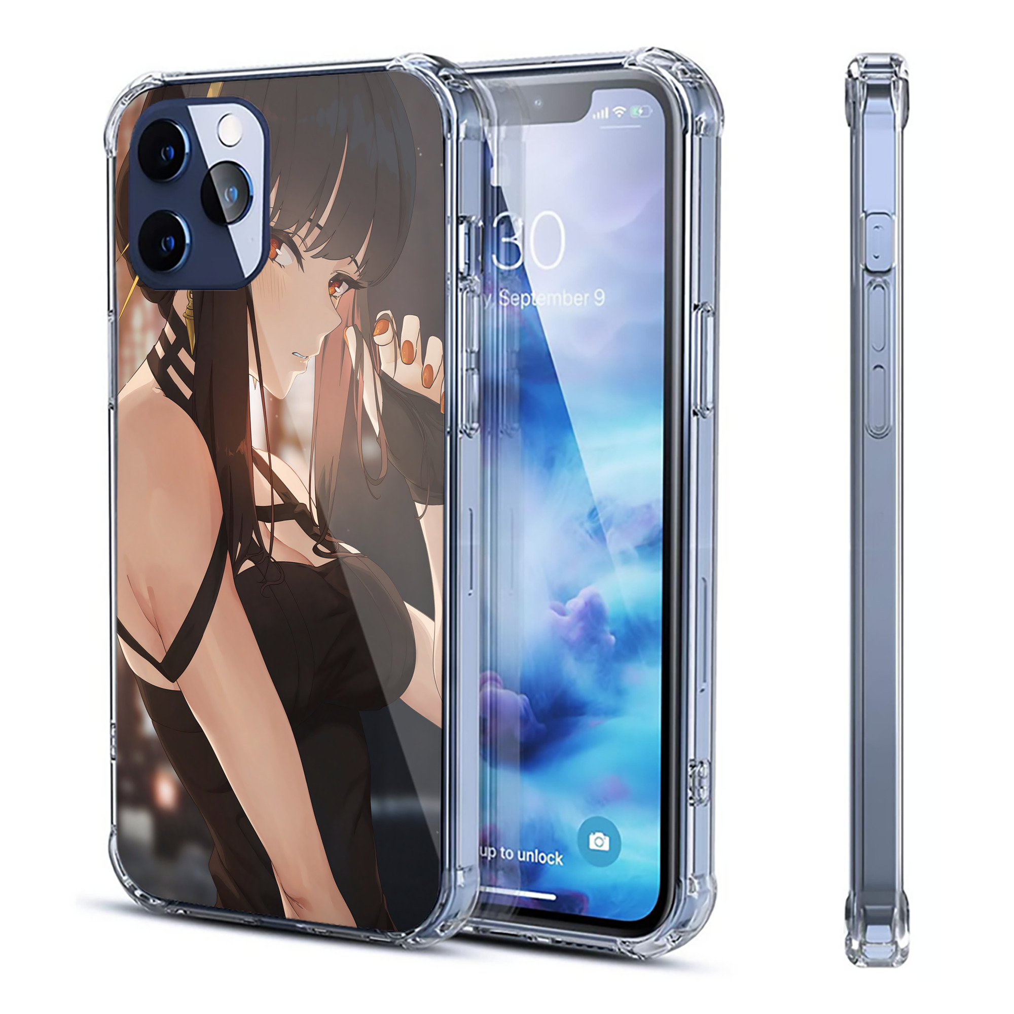 （画像用） SPY×FAMILY间谍家家酒 【iPhone 12シリーズ対応】透明スマホケース（クリアソフトケース）